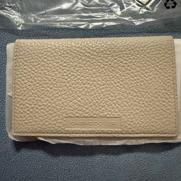 Dagne Dover Cream Textured Wallet - Picture 2 of 7